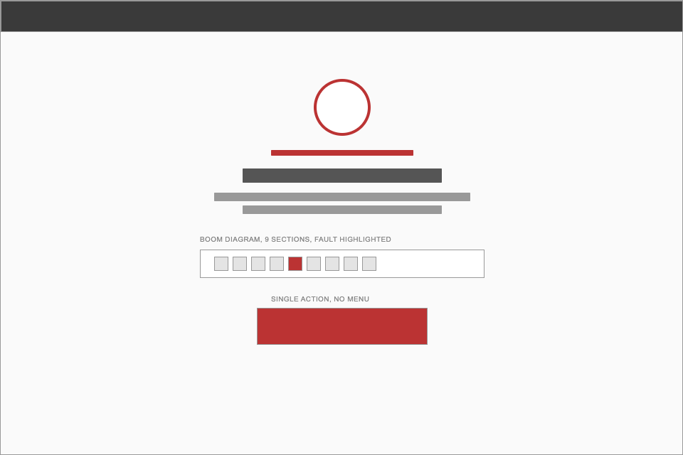 Lo-fi boom fault wireframe